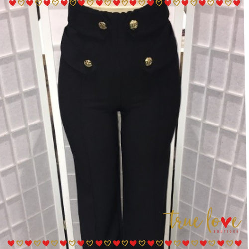 Pantalon de Vestir Negro, Black Bottom, Palazo, Polyester, Up Bottom