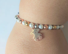 Bracelet Silver Gold Pearl