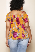 Floral Mustard Top Plus