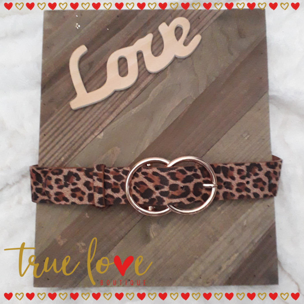 Correa en Color Animal Print basica, Basic Animal Print Belt