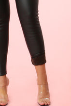 Leather Black Long Leggins Bottom