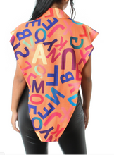 Triangle Letter Fashion Poncho Top