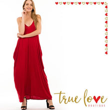 Red Casual Dress, Dress, Casual Dress, Maxi Dress, Red Maxi Dress